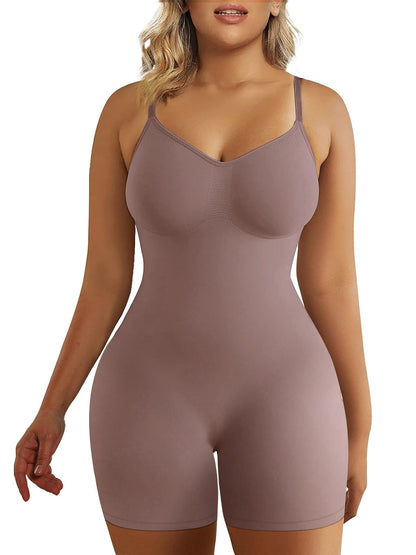 SHAPERX Bodysuit for Women Tummy Control Shapewear Seamless Sculpting Mid Thigh Body Shaper Tank Top