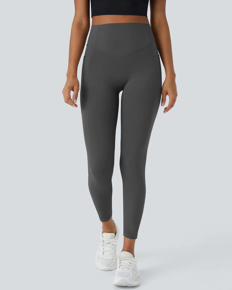 SoCinched High-Waisted Sculpt Leggings – Butt Lift, Tummy Control, Side Pocket