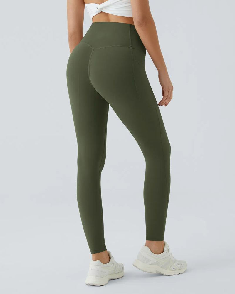 SoCinched High-Waisted Sculpt Leggings – Butt Lift, Tummy Control, Side Pocket