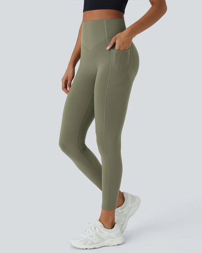 SoCinched High-Waisted Sculpt Leggings – Butt Lift, Tummy Control, Side Pocket