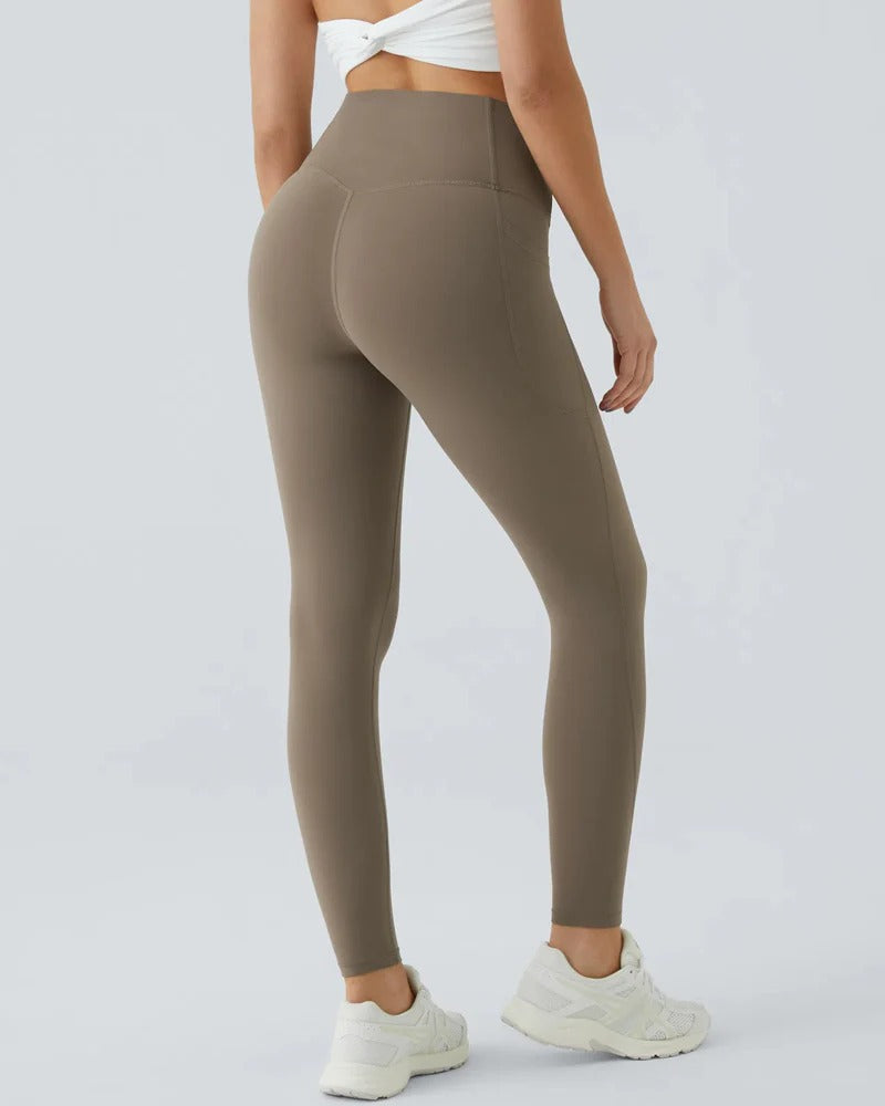 SoCinched High-Waisted Sculpt Leggings – Butt Lift, Tummy Control, Side Pocket