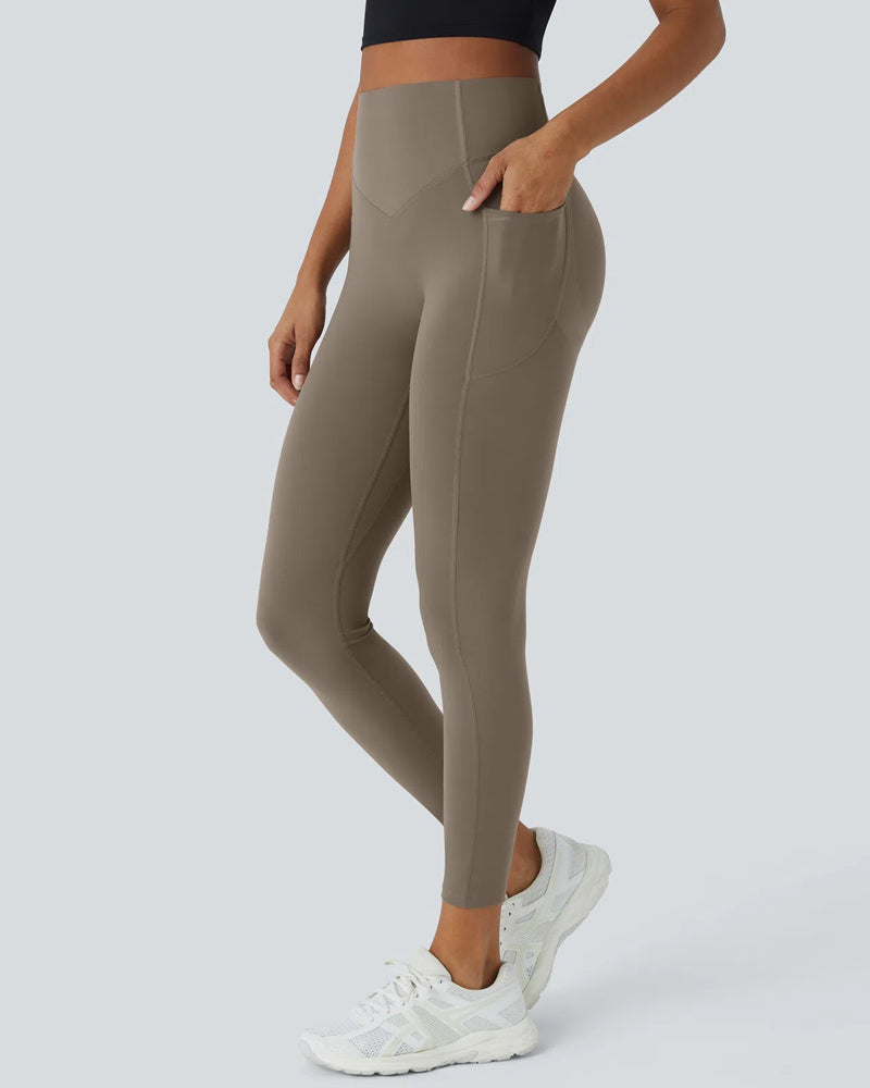 SoCinched High-Waisted Sculpt Leggings – Butt Lift, Tummy Control, Side Pocket