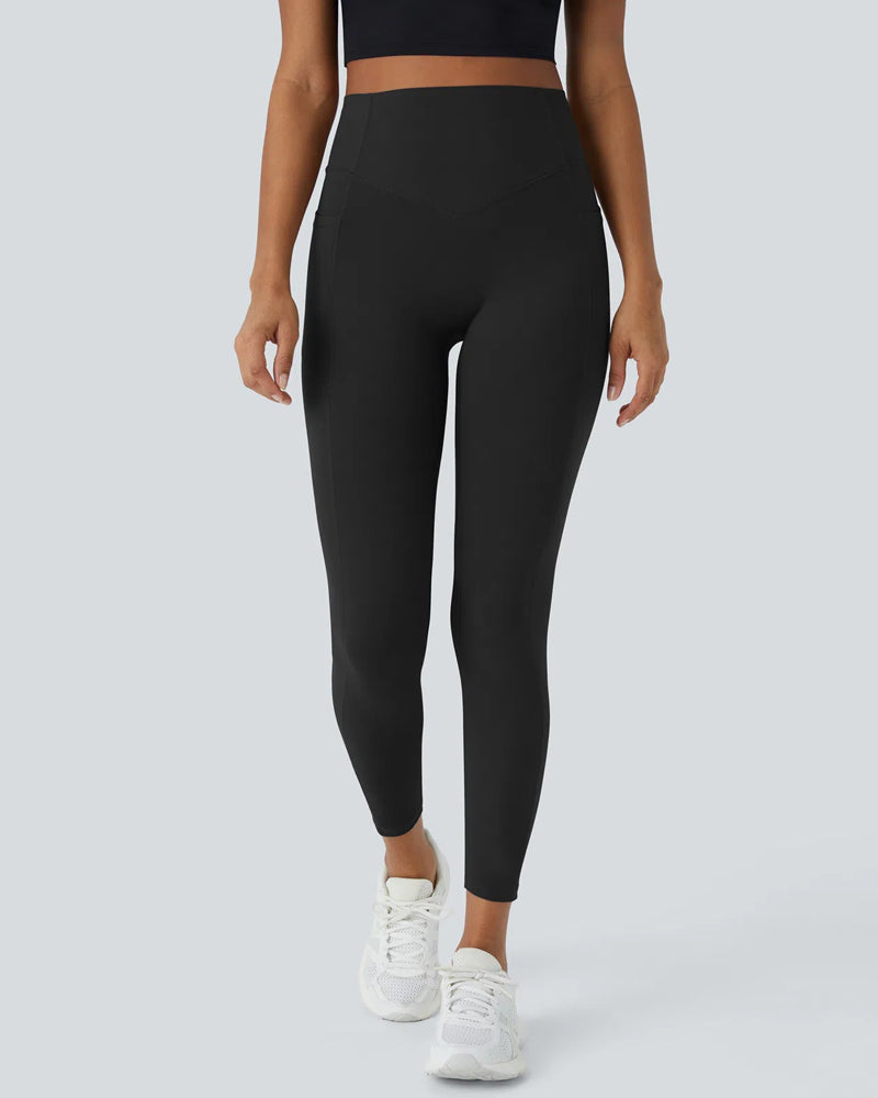 SoCinched High-Waisted Sculpt Leggings – Butt Lift, Tummy Control, Side Pocket