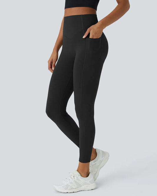 SoCinched High-Waisted Sculpt Leggings – Butt Lift, Tummy Control, Side Pocket