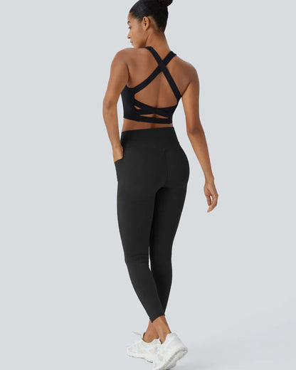 SoCinched High-Waisted Sculpt Leggings – Butt Lift, Tummy Control, Side Pocket